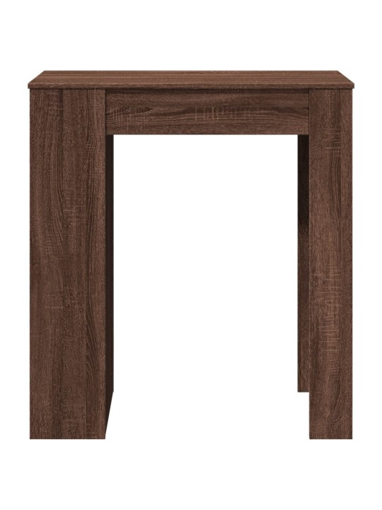 Barový stůl s regály hnědý dub 95 x 47 x 103,5 cm kompozit