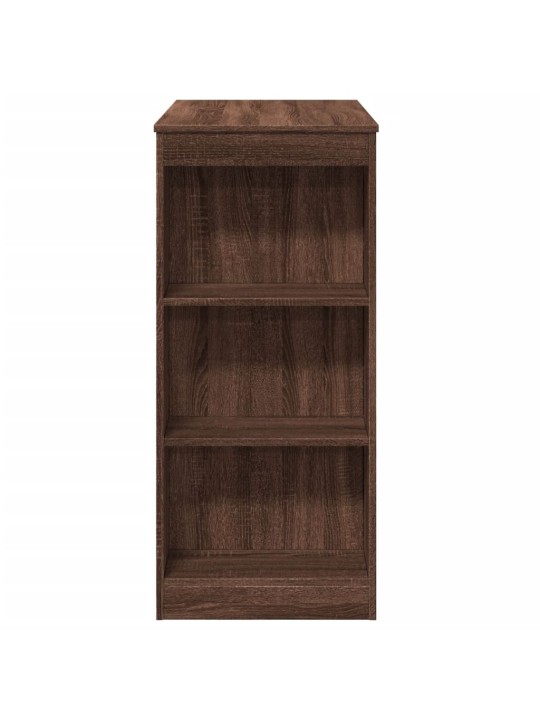 Barový stůl s regály hnědý dub 95 x 47 x 103,5 cm kompozit