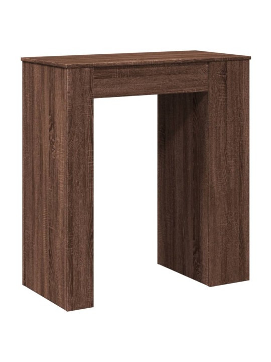 Barový stůl s regály hnědý dub 95 x 47 x 103,5 cm kompozit