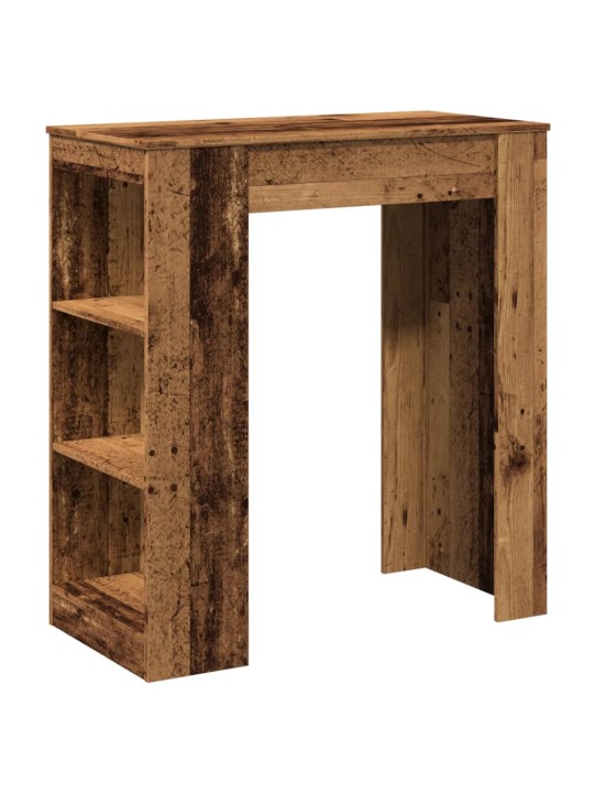 Barový stůl s regály old wood 95x47x103,5 cm kompozitní dřevo
