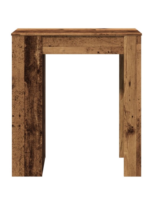 Barový stůl s regály old wood 95x47x103,5 cm kompozitní dřevo