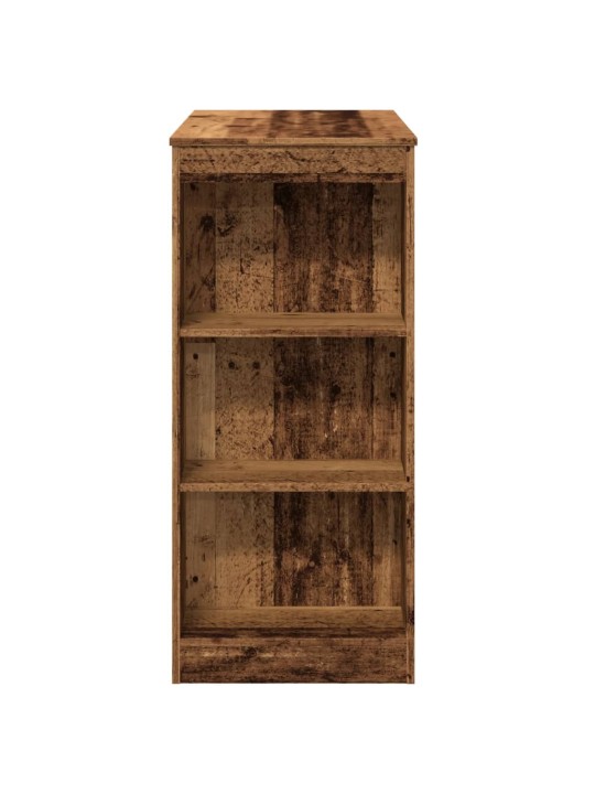 Barový stůl s regály old wood 95x47x103,5 cm kompozitní dřevo