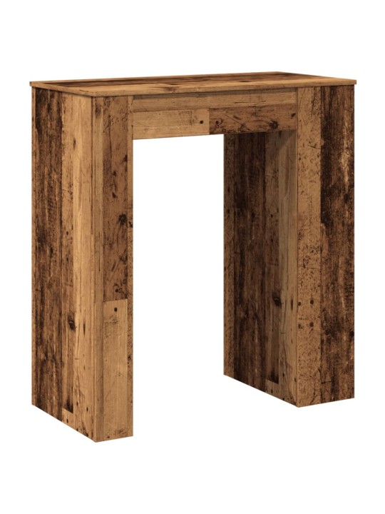 Barový stůl s regály old wood 95x47x103,5 cm kompozitní dřevo