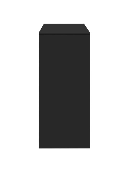 Barový stůl s policí černý 124x46x103,5 cm kompozitní dřevo