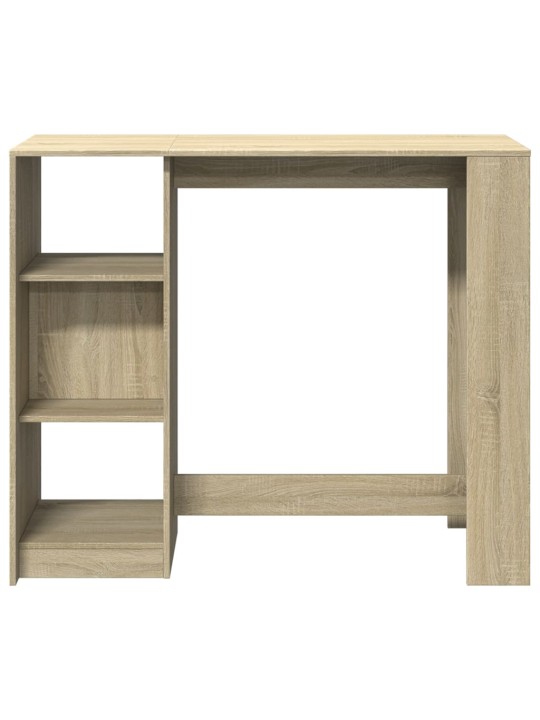 Barový stůl s policí dub sonoma 124 x 46 x 103,5 cm kompozit
