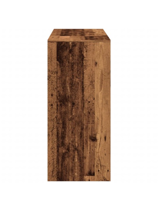 Barový stůl s policí old wood 124x46x103,5 cm kompozitní dřevo