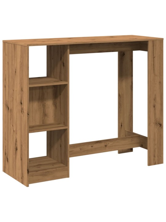 Barový stůl s policí dub artisan 124 x 46 x 103,5 cm kompozit
