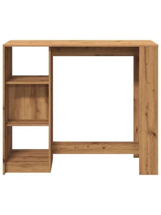 Barový stůl s policí dub artisan 124 x 46 x 103,5 cm kompozit