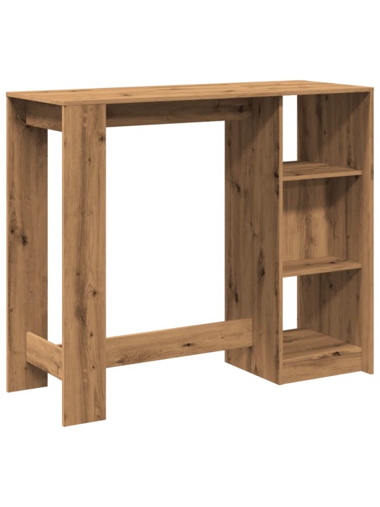 Barový stůl s policí dub artisan 124 x 46 x 103,5 cm kompozit