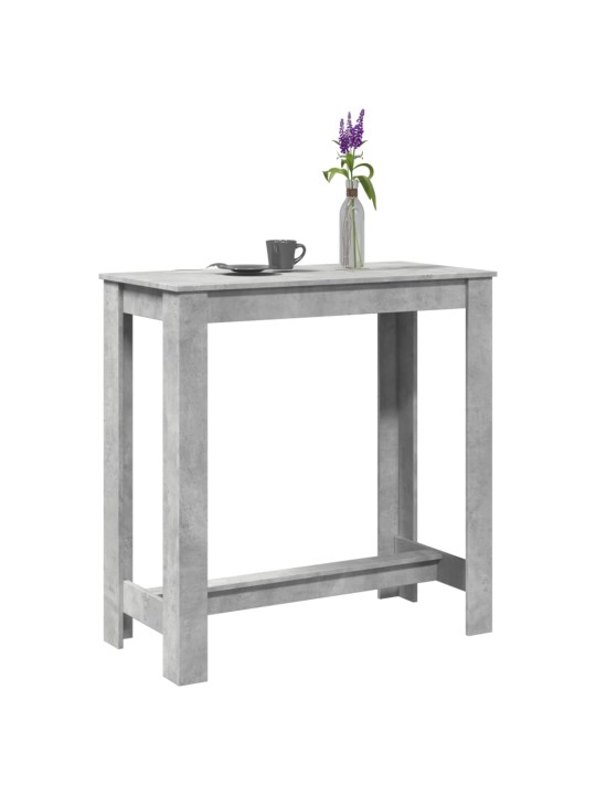 Barový stůl betonově šedý 102 x 50 x 103,5 cm kompozitní dřevo
