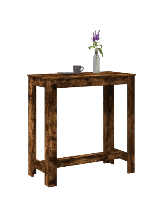 Barový stůl kouřový dub 102 x 50 x 103,5 cm kompozitní dřevo