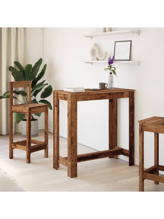 Barový stůl old wood 102 x 50 x 103,5 cm kompozitní dřevo