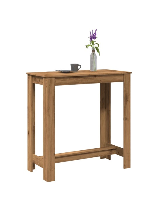 Barový stůl dub artisan 102 x 50 x 103,5 cm kompozitní dřevo