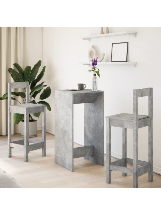 Barový stůl betonově šedý 51 x 50 x 103,5 cm kompozitní dřevo