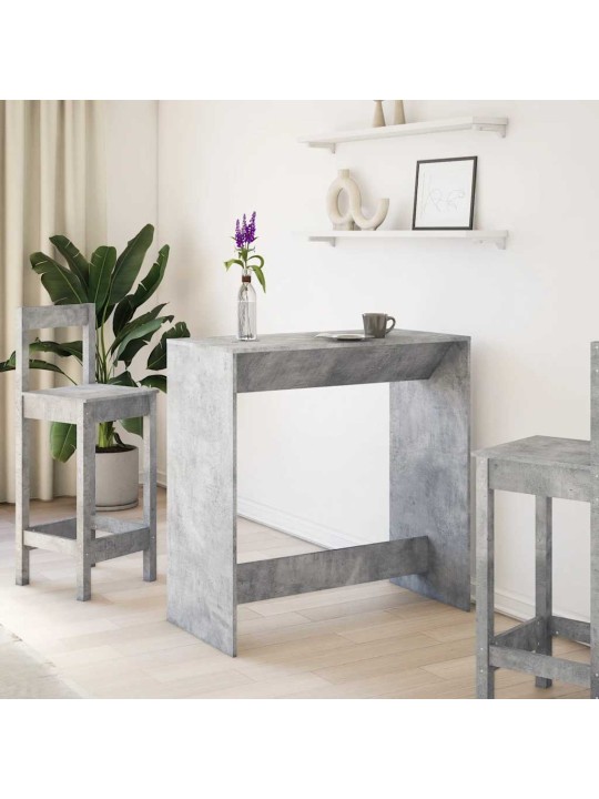 Barový stůl betonově šedý 102 x 50 x 103,5 cm kompozitní dřevo