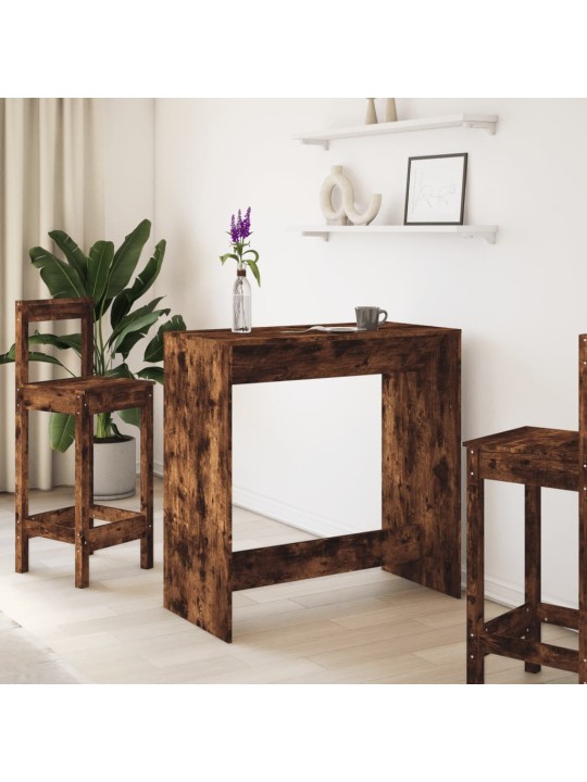 Barový stůl kouřový dub 102 x 50 x 103,5 cm kompozitní dřevo