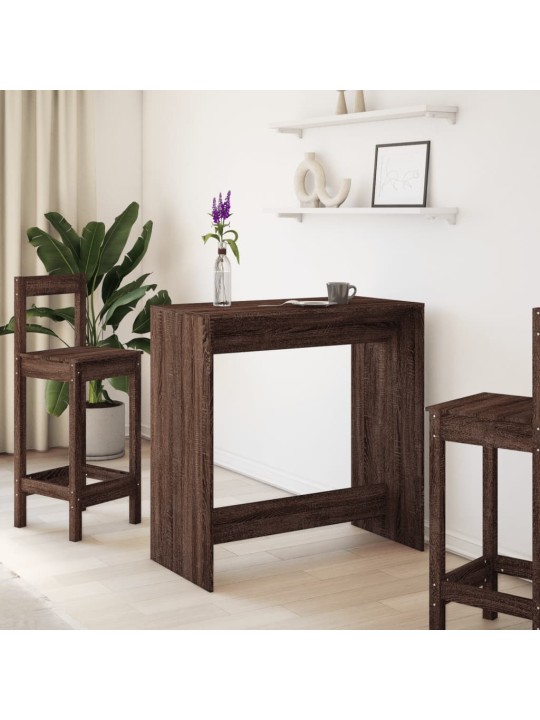 Barový stůl hnědý dub 102 x 50 x 103,5 cm kompozitní dřevo
