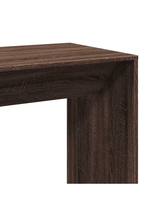 Barový stůl hnědý dub 102 x 50 x 103,5 cm kompozitní dřevo