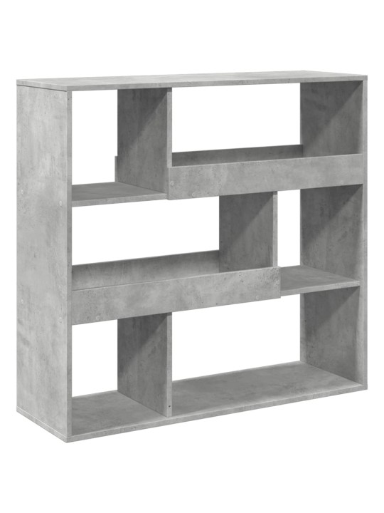 Knihovna / dělicí stěna betonově šedá 100 x 33 x 94,5 cm