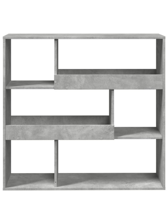 Knihovna / dělicí stěna betonově šedá 100 x 33 x 94,5 cm