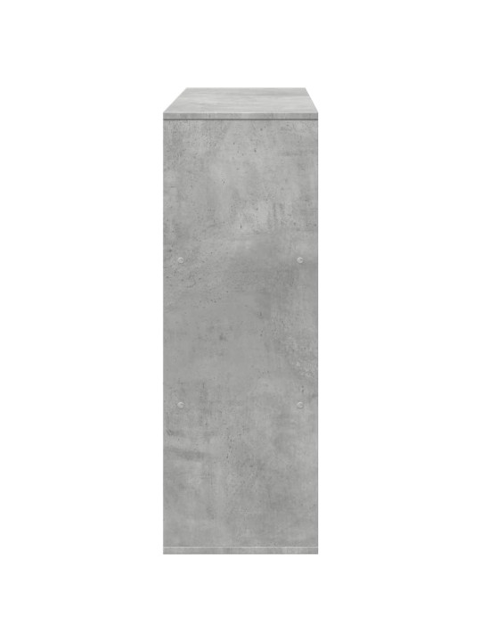 Knihovna / dělicí stěna betonově šedá 100 x 33 x 94,5 cm