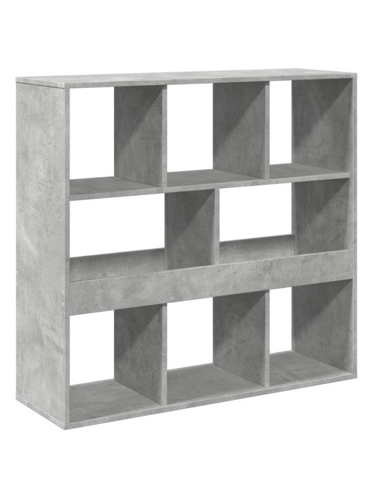Knihovna / dělicí stěna betonově šedá 100 x 33 x 94,5 cm