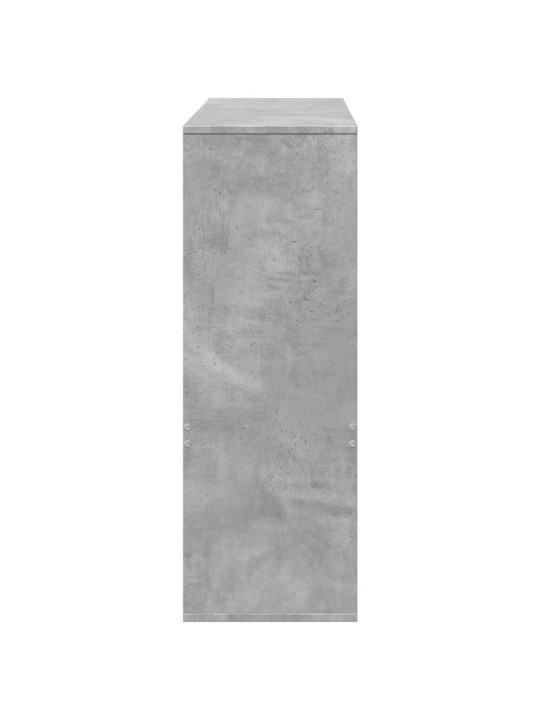 Knihovna / dělicí stěna betonově šedá 100 x 33 x 94,5 cm