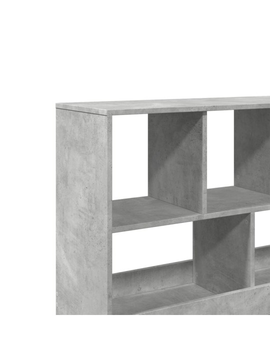 Knihovna / dělicí stěna betonově šedá 100 x 33 x 94,5 cm
