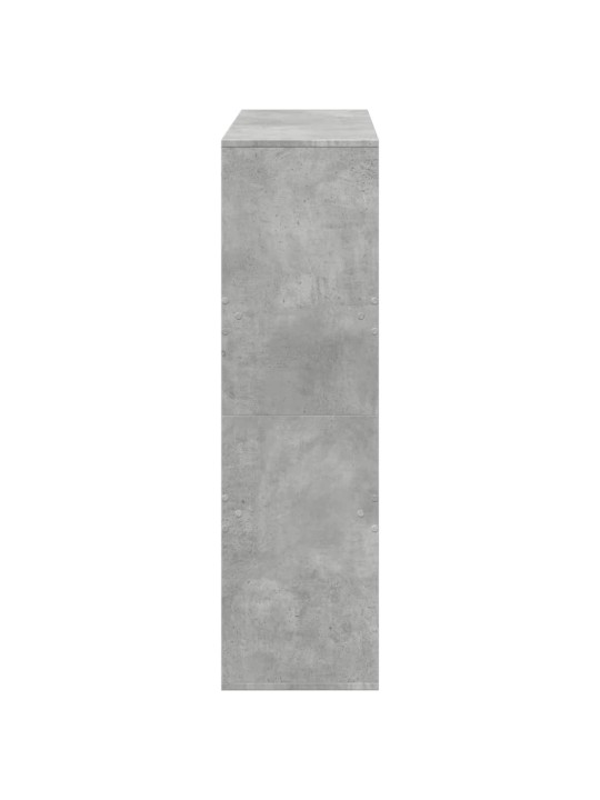 Knihovna / dělicí stěna betonově šedá 100 x 33 x 115 cm