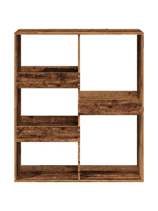 Knihovna / dělicí stěna old wood 100 x 33 x 115 cm