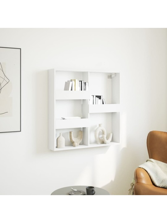 Nástěnná skříňka bílá 80 x 15 x 80 cm kompozitní dřevo
