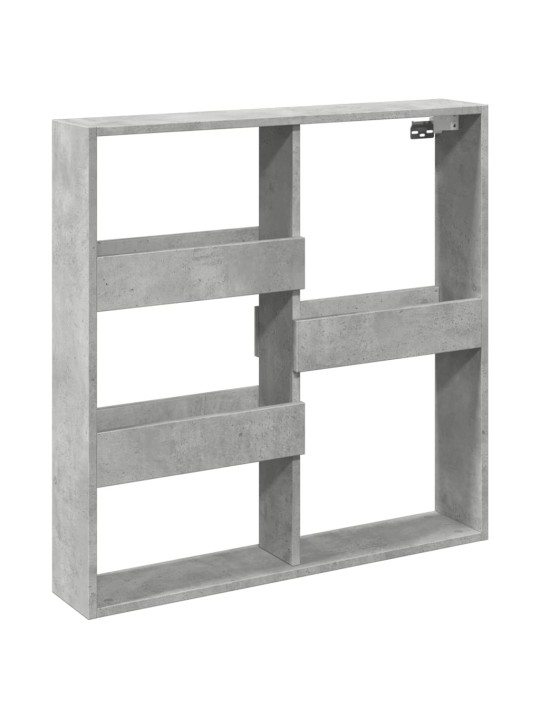 Nástěnná skříňka betonově šedá 80 x 15 x 80 cm kompozitní dřevo