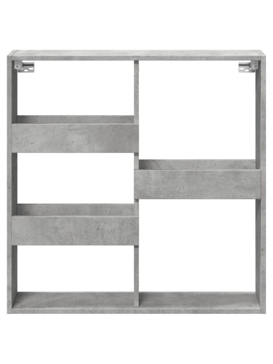 Nástěnná skříňka betonově šedá 80 x 15 x 80 cm kompozitní dřevo