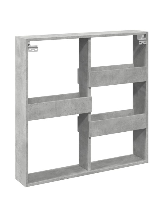 Nástěnná skříňka betonově šedá 80 x 15 x 80 cm kompozitní dřevo