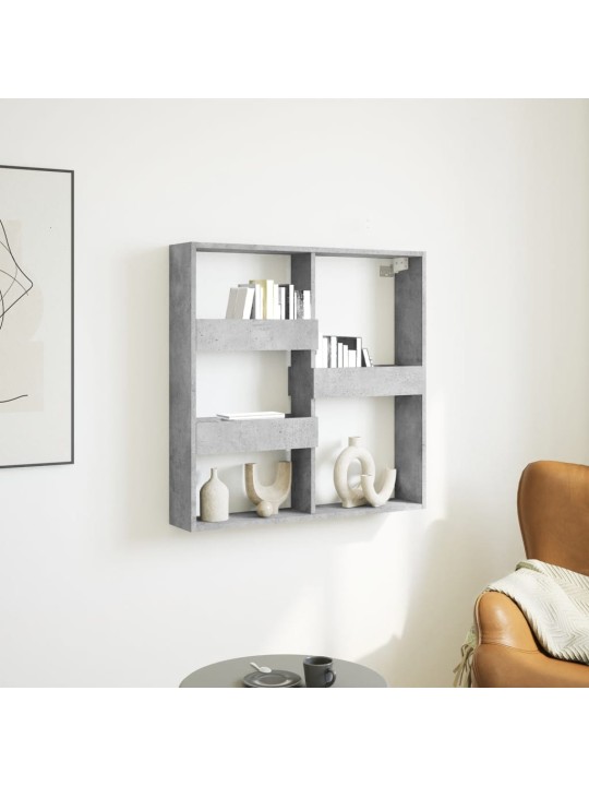 Nástěnná skříňka betonově šedá 80 x 15 x 80 cm kompozitní dřevo
