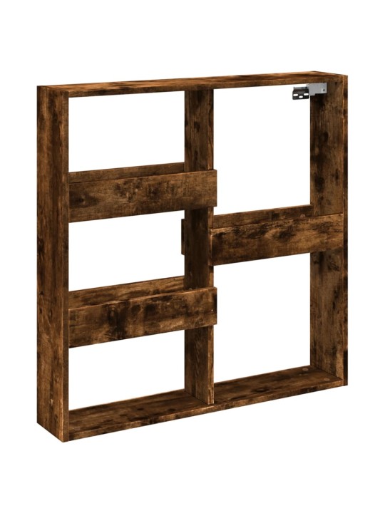 Nástěnná skříňka kouřový dub 80 x 15 x 80 cm kompozitní dřevo