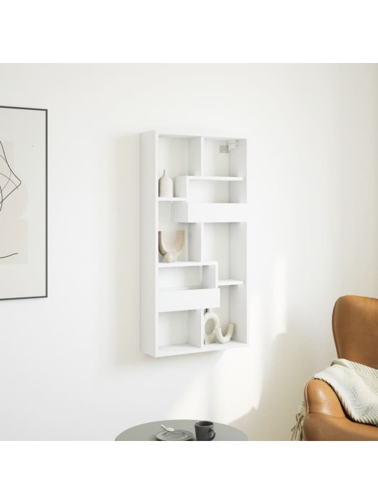 Nástěnná skříňka bílá 50 x 15 x 100 cm kompozitní dřevo