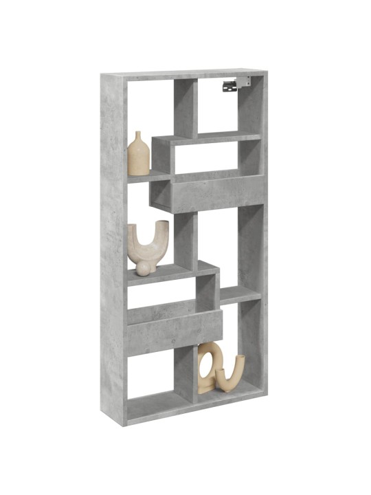 Nástěnná skříňka betonově šedá 50x15x100 cm kompozitní dřevo