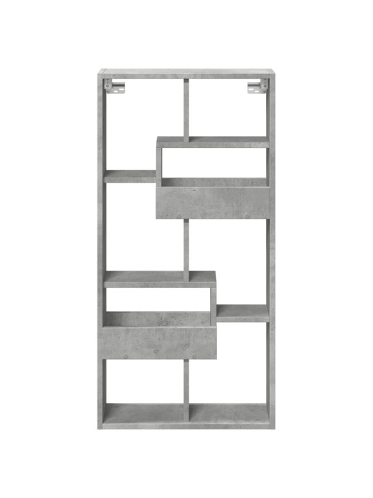 Nástěnná skříňka betonově šedá 50x15x100 cm kompozitní dřevo