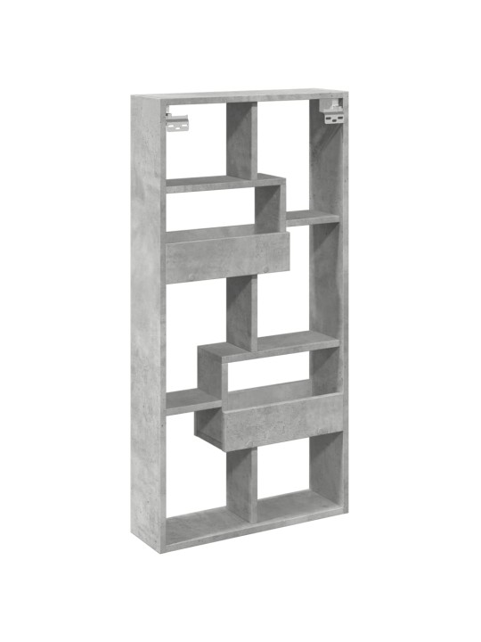 Nástěnná skříňka betonově šedá 50x15x100 cm kompozitní dřevo