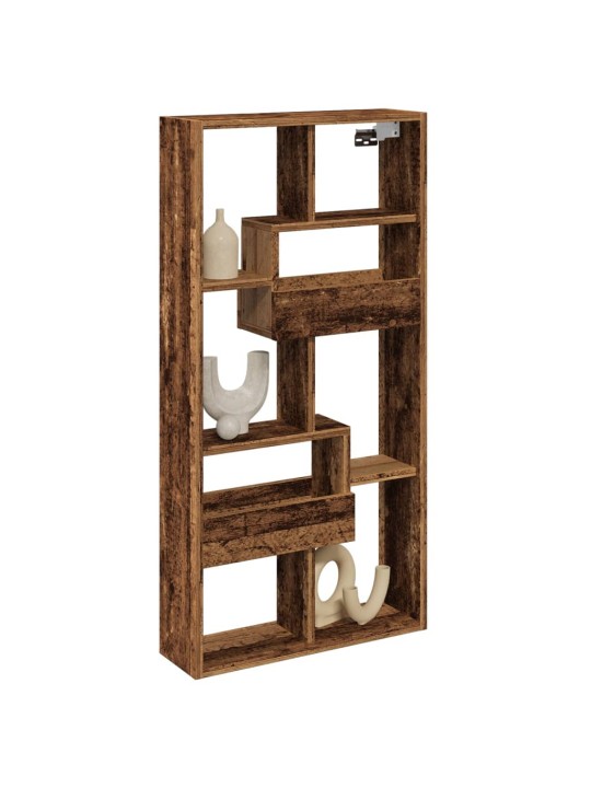 Nástěnná skříňka old wood 50 x 15 x 100 cm kompozitní dřevo