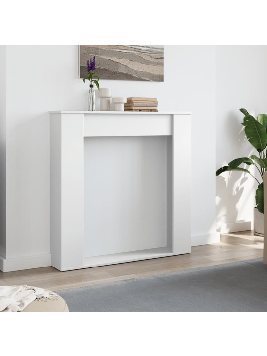 Krbová obestavba bílá 100 x 20 x 100 cm kompozitní dřevo