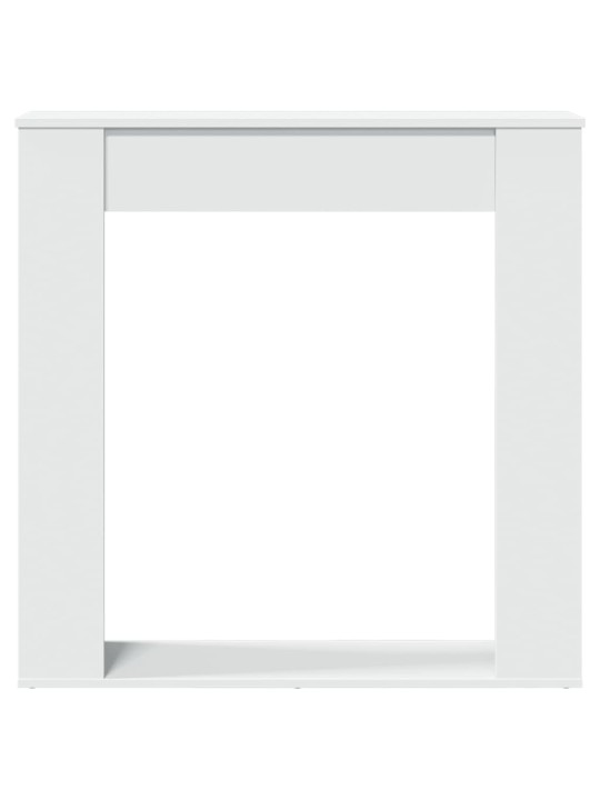 Krbová obestavba bílá 100 x 20 x 100 cm kompozitní dřevo