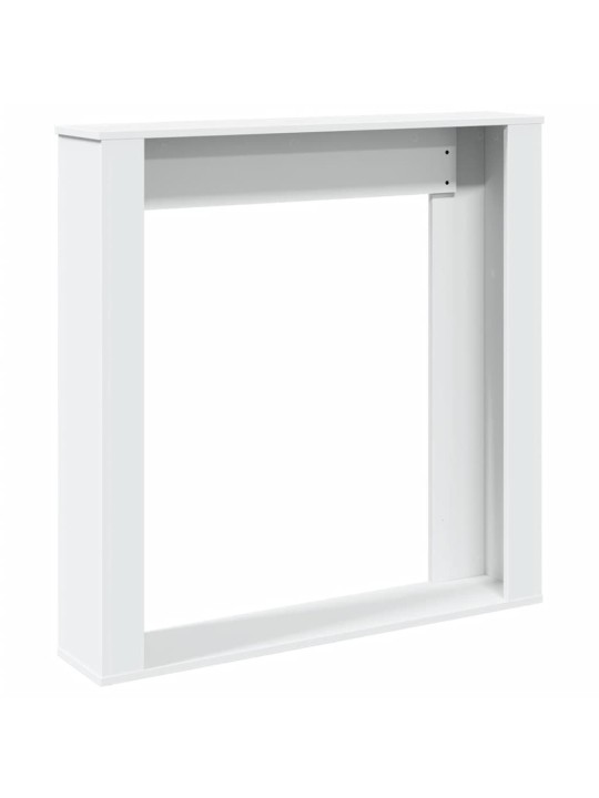Krbová obestavba bílá 100 x 20 x 100 cm kompozitní dřevo