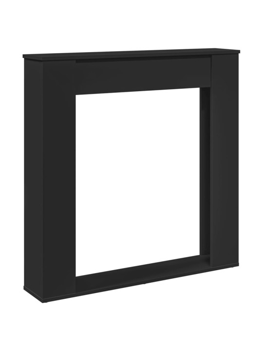 Krbová obestavba černá 100 x 20 x 100 cm kompozitní dřevo