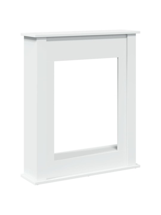 Krbová obestavba bílá 75 x 20 x 87,5 cm kompozitní dřevo