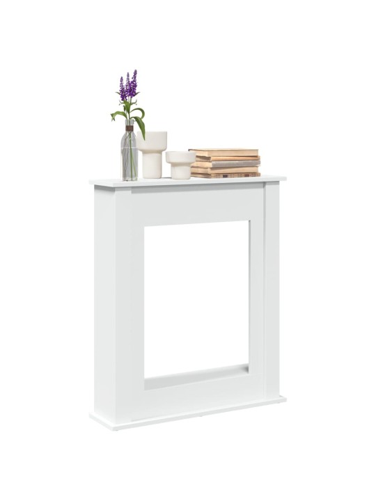Krbová obestavba bílá 75 x 20 x 87,5 cm kompozitní dřevo