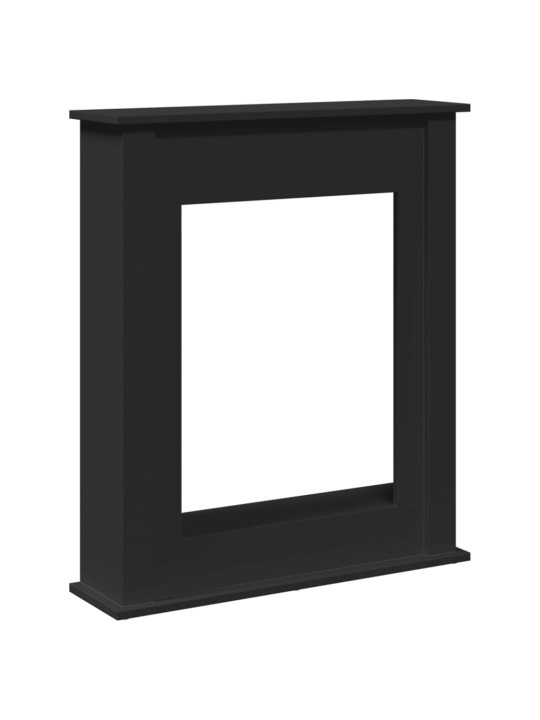 Krbová obestavba černá 75 x 20 x 87,5 cm kompozitní dřevo