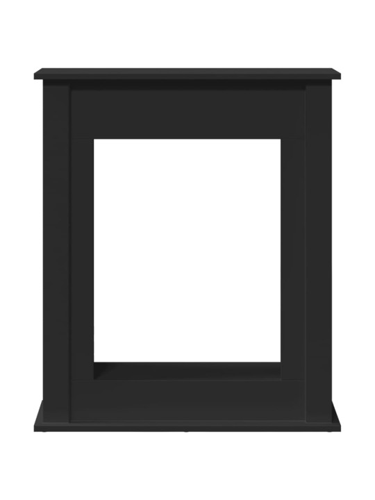 Krbová obestavba černá 75 x 20 x 87,5 cm kompozitní dřevo