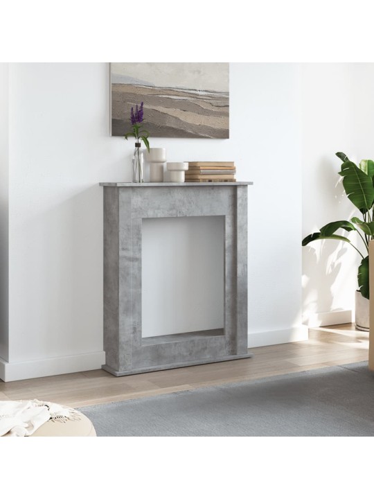 Krbová obestavba betonově šedá 75x20x87,5 cm kompozitní dřevo